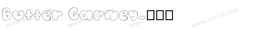 Butter Carney字体转换
